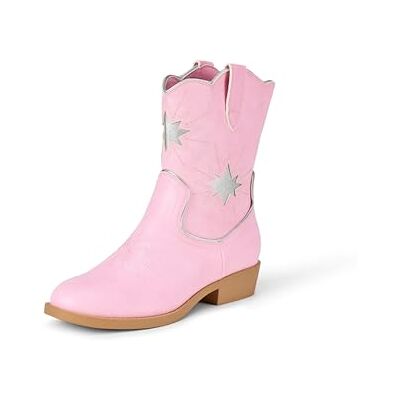 Amazon Mädchen Western-Cowboystiefel, Rosa, 36 EU Amazon Mädchen Western-Cowboystiefel, Rosa, 36 EU