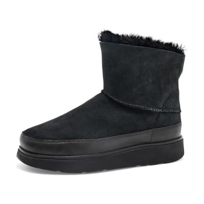 Fitflop Damen Gen-ff Mini Double-Faced Shearling Winter Boots, Schwarz, 37 EU Fitflop Damen Gen-ff Mini Double-Faced Shearling Winter Boots, Schwarz, 37 EU