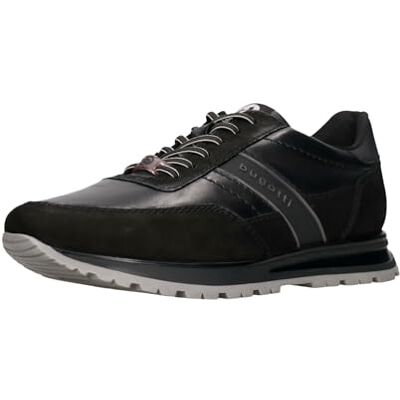 Bugatti Herren-Sneaker-332-AG810, Black/Black, 46 Bugatti Herren-Sneaker-332-AG810, Black/Black, 46