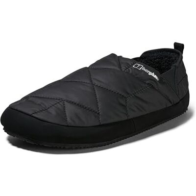 Berghaus Unisex Bothy Slipper 2.0 mit warmem Fleece-Futter Hausschuhe, Tiefschwarz/Grey Pinstripe, 5-6 Berghaus Unisex Bothy Slipper 2.0 mit warmem Fleece-Futter Hausschuhe, Tiefschwarz/Grey Pinstripe, 5-6