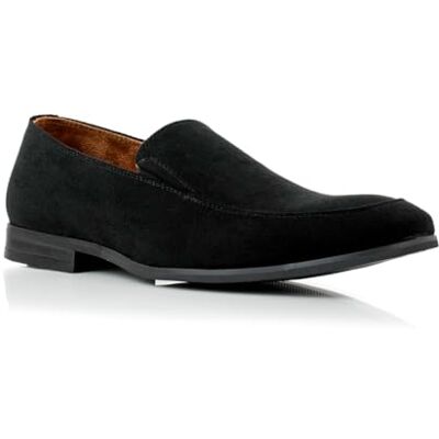 Ferro Aldo Dylan MFA19671 Classic Moc-Toe Penny Loafers für Herren, Schwarzes Wildleder, 38.5 EU Ferro Aldo Dylan MFA19671 Classic Moc-Toe Penny Loafers für Herren, Schwarzes Wildleder, 38.5 EU