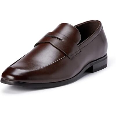 Amazon Herren Penny-Loafer, Business-Schuhe, Quadratische Zehenpartie, Dunkelbraun, 42.5 EU Amazon Herren Penny-Loafer, Business-Schuhe, Quadratische Zehenpartie, Dunkelbraun, 42.5 EU