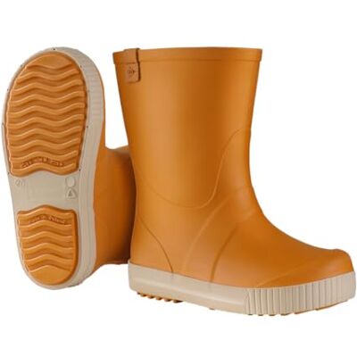 Dunlop Puddle Jumper – Gummistiefel für Jungen und Mädchen – Hochwertige wasserdichte Regenstiefel für Kinder – Leicht an- und auszuziehen – Mit reflektierender Sohle – Kurkuma Braun – Größe 25-35 Dunlop Puddle Jumper – Gummistiefel für Jungen und Mädchen – Hochwertige wasserdichte Regenstiefel für Kinder – Leicht an- und auszuziehen – Mit reflektierender Sohle – Kurkuma Braun – Größe 25-35