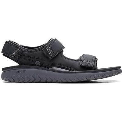 Clarks Herren Wesley Bay Sandale Black Clarks Herren Wesley Bay Sandale Black