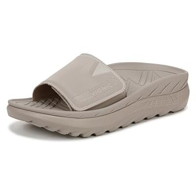 Vionic Women's Slide Sandal, Cobblestone Kunstleder Vionic Women's Slide Sandal, Cobblestone Kunstleder