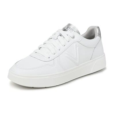 Vionic Damen Robin Schnürschuhe, Weißes Leder, Weite, EU 40.5 Vionic Damen Robin Schnürschuhe, Weißes Leder, Weite, EU 40.5