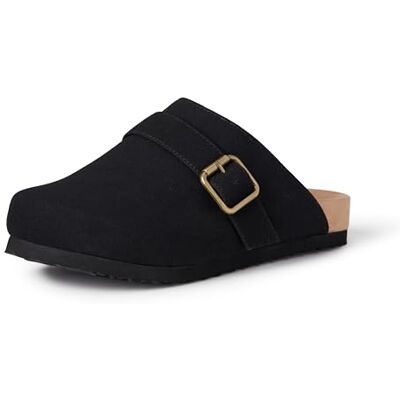 Amazon Damen Wildleder-Komfort-Clogs, in Wildlederoptik oder Lederoptik, mit und ohne Kunstfellfutter erhältlich, Kunstfell Schwarz Optik Wildleder, 37.5 EU Amazon Damen Wildleder-Komfort-Clogs, in Wildlederoptik oder Lederoptik, mit und ohne Kunstfellfutter erhältlich, Kunstfell Schwarz Optik Wildleder, 37.5 EU