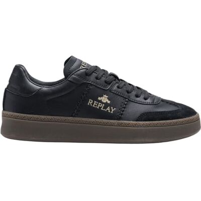 Replay Herren Cupsole Sneaker, Black (Schwarz), 45 Replay Herren Cupsole Sneaker, Black (Schwarz), 45