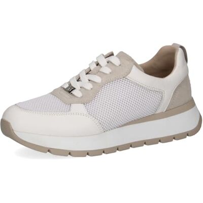 CAPRICE Damen Sneaker flach mit Schnürsenkeln Sportlich, Weiß (White Comb), 40 EU CAPRICE Damen Sneaker flach mit Schnürsenkeln Sportlich, Weiß (White Comb), 40 EU