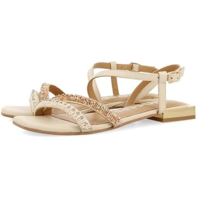 GIOSEPPO Damen Landkey Sandale, Elfenbein, 37 EU GIOSEPPO Damen Landkey Sandale, Elfenbein, 37 EU