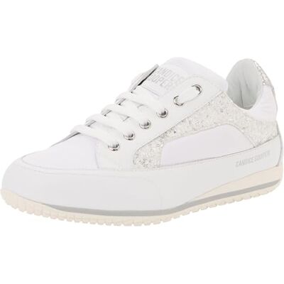 Candice Cooper RUNLO Flash Calf/Nylon/Glitter White-Silver Candice Cooper RUNLO Flash Calf/Nylon/Glitter White-Silver