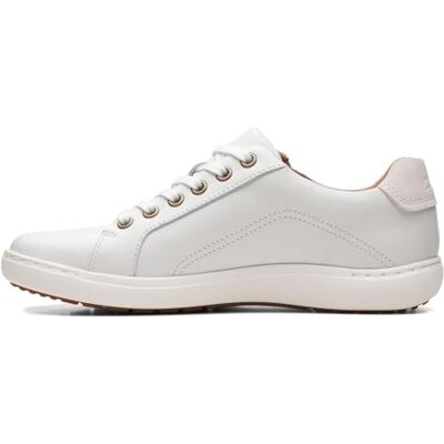 Clarks Giselle Beach Womens White Leather, 4.5 Clarks Giselle Beach Womens White Leather, 4.5