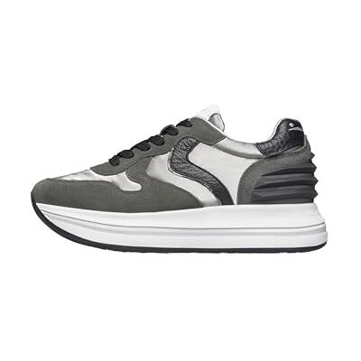 VOILE BLANCHE Sneakers aus Veloursleder und technischem Gewebe, Anthrazit- 37 VOILE BLANCHE Sneakers aus Veloursleder und technischem Gewebe, Anthrazit- 37