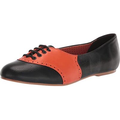 Bettie Page Damen Bp100-spooky Ballerinas, Orange/Abendrot im Zickzackmuster (Sunset Chevron), 37.5 EU Bettie Page Damen Bp100-spooky Ballerinas, Orange/Abendrot im Zickzackmuster (Sunset Chevron), 37.5 EU