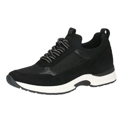 CAPRICE Damen Sneaker flach mit Schnürsenkeln Low Top, Schwarz (Black Comb), 40 EU CAPRICE Damen Sneaker flach mit Schnürsenkeln Low Top, Schwarz (Black Comb), 40 EU