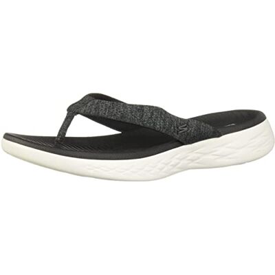 Skechers Damen On-The-go 600-Bevorzugt Flipflop, Schwarz/Weiß, 37 EU Skechers Damen On-The-go 600-Bevorzugt Flipflop, Schwarz/Weiß, 37 EU