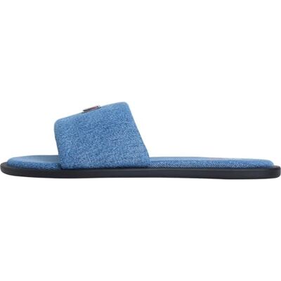 Tommy Jeans Damen Tjw Padded Denim Casual Slide En0en03020 Flache Sandalen, Denim, 41 EU Tommy Jeans Damen Tjw Padded Denim Casual Slide En0en03020 Flache Sandalen, Denim, 41 EU