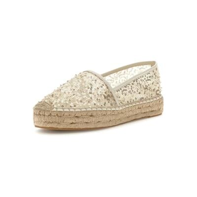 Guess Joelynn Espadrillas Espadrillas für Damen, cremefarben, 40 EU Guess Joelynn Espadrillas Espadrillas für Damen, cremefarben, 40 EU