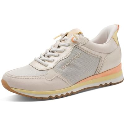 MARCO TOZZI Damen Sneaker weiches Feel Me Wechselfußbett weiches Innenfutter Stylisch, beige (Cream Comb), 41 EU MARCO TOZZI Damen Sneaker weiches Feel Me Wechselfußbett weiches Innenfutter Stylisch, beige (Cream Comb), 41 EU