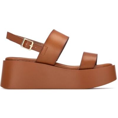 REFRESH Sandalen Damen Kamel Bequeme und vielseitige Schuhe Casual Mode Modell 17512001 (Größe 38) REFRESH Sandalen Damen Kamel Bequeme und vielseitige Schuhe Casual Mode Modell 17512001 (Größe 38)