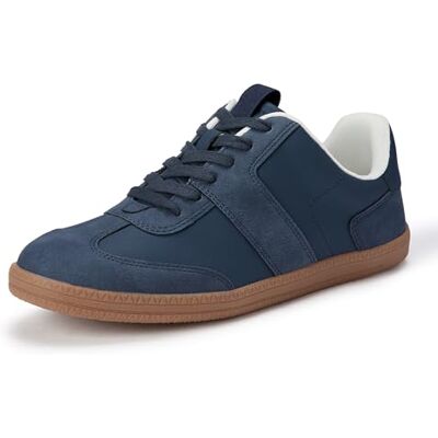 Amazon Damen Niedriger Retro-Sneaker, Kunstleder und Kunstwildleder, Marineblau, 39 EU Amazon Damen Niedriger Retro-Sneaker, Kunstleder und Kunstwildleder, Marineblau, 39 EU