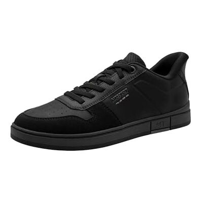 MARCO TOZZI Herren Sneaker Wechselfußbett elastische Schnürung Stylisch, schwarz (Black), 45 EU MARCO TOZZI Herren Sneaker Wechselfußbett elastische Schnürung Stylisch, schwarz (Black), 45 EU