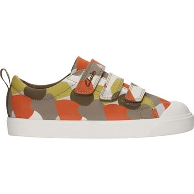 Clarks City Vibe K, Sneaker, Olive Interest 2, 29 EU Clarks City Vibe K, Sneaker, Olive Interest 2, 29 EU
