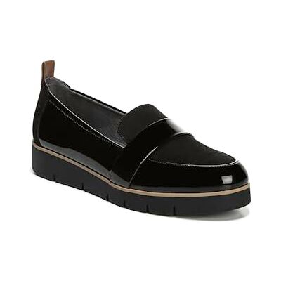 Dr.Scholl's SHOES Dr. Scholl's Shoes Damen Webster Slipper, Schwarzes Lack/Mikrofaser, 38.5 EU Dr.Scholl's SHOES Dr. Scholl's Shoes Damen Webster Slipper, Schwarzes Lack/Mikrofaser, 38.5 EU