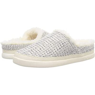 TOMS Slipper_Sahara Damen Grobstrick-Sandalen mit Zopfmuster, Weiß/Mehrfarbig, 43.5 EU TOMS Slipper_Sahara Damen Grobstrick-Sandalen mit Zopfmuster, Weiß/Mehrfarbig, 43.5 EU