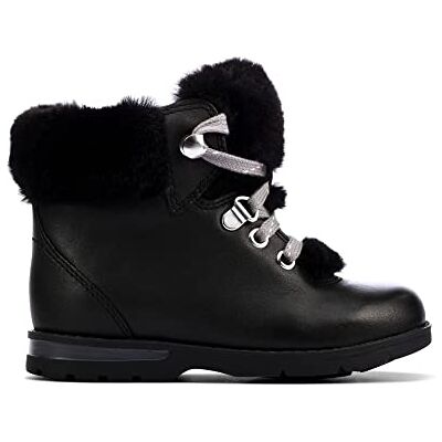 Clarks Jungen Mädchen Dabi Hiker T Schneestiefel, Schwarzes Leder, 20 EU Clarks Jungen Mädchen Dabi Hiker T Schneestiefel, Schwarzes Leder, 20 EU