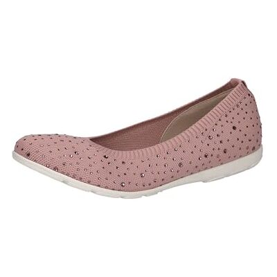 CAPRICE Damen Ballerinas Glitzer Bequem, Rosa (Rose Knit), 41 EU CAPRICE Damen Ballerinas Glitzer Bequem, Rosa (Rose Knit), 41 EU
