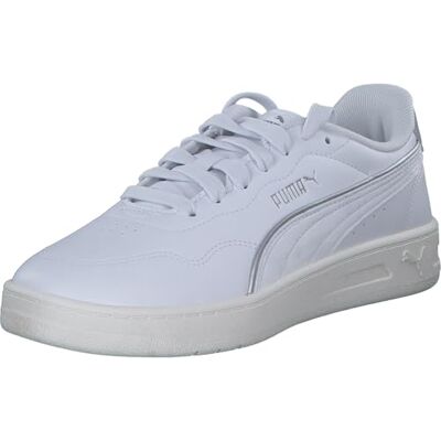 Puma Court Lally Dayinight Damen-Sneaker, Weiß Weiß Silber, 38.5 EU Puma Court Lally Dayinight Damen-Sneaker, Weiß Weiß Silber, 38.5 EU