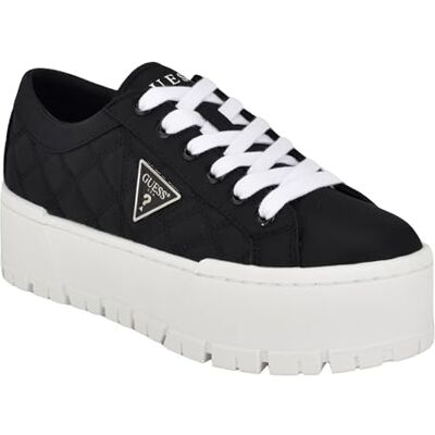 Guess Damen Tesie Sneaker, Schwarz 001, 37.5 EU Guess Damen Tesie Sneaker, Schwarz 001, 37.5 EU