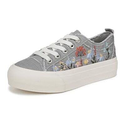 Blowfish Sadie-Sun Schnürschuhe für Damen, Grau, Mittel, EU 38 Blowfish Sadie-Sun Schnürschuhe für Damen, Grau, Mittel, EU 38