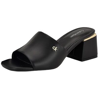 Calvin Damen Rowena Sandale mit Absatz, Schwarz 001, 38.5 EU Calvin Damen Rowena Sandale mit Absatz, Schwarz 001, 38.5 EU