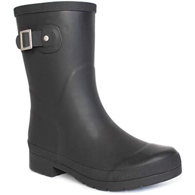 Chooka Damen Regenstiefel, wasserdicht, solide, mittelhoch, Gummistiefel, Delridge Black, 40 EU Chooka Damen Regenstiefel, wasserdicht, solide, mittelhoch, Gummistiefel, Delridge Black, 40 EU