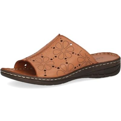 CAPRICE Damen Pantoletten aus Leder mit Fußbett, Braun (Nut Nappa), 39 EU CAPRICE Damen Pantoletten aus Leder mit Fußbett, Braun (Nut Nappa), 39 EU