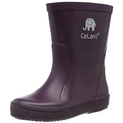 Celavi Kinder Mädchen Wasserdichte Gummistiefel, 100% Naturkautschuk Regenstiefel, Größe: 32, Farbe: Violett, 1147 Celavi Kinder Mädchen Wasserdichte Gummistiefel, 100% Naturkautschuk Regenstiefel, Größe: 32, Farbe: Violett, 1147
