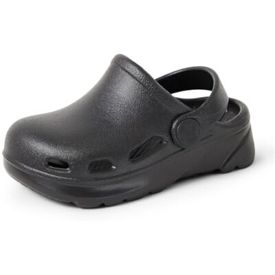 Amazon Unisex Kinder Leichte Garten-Clogs, Schwarz, 27 EU Amazon Unisex Kinder Leichte Garten-Clogs, Schwarz, 27 EU