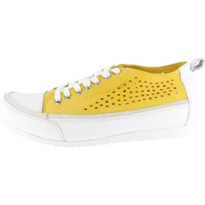 Andrea Conti Damen Sneaker, gelb/weiß, 38 EU Andrea Conti Damen Sneaker, gelb/weiß, 38 EU
