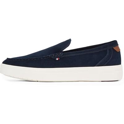 Tommy Hilfiger Herren Loafer Modern Light Hybrid aus Wildleder, Blau (Desert Sky), 45 Tommy Hilfiger Herren Loafer Modern Light Hybrid aus Wildleder, Blau (Desert Sky), 45