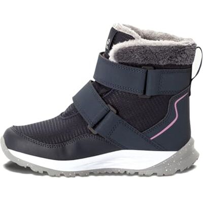 Jack Wolfskin Unisex Kinder Polar Wolf Texapore Mid Vc K, Dark Blue / Rose, 35 EU Jack Wolfskin Unisex Kinder Polar Wolf Texapore Mid Vc K, Dark Blue / Rose, 35 EU