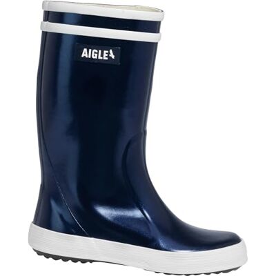 Aigle LOLLY IRRISE 2 – Wasserdichte Kinderstiefel mit Schimmereffekt Aus Naturkautschuk mit doppeltem weißen Streifen Warmes, schnell trocknendes Futter Rutschfeste Sohle Aigle LOLLY IRRISE 2 – Wasserdichte Kinderstiefel mit Schimmereffekt Aus Naturkautschuk mit doppeltem weißen Streifen Warmes, schnell trocknendes Futter Rutschfeste Sohle
