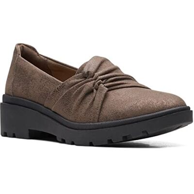 Clarks Damen Calla-Stil Flacher Slipper, Bronze Metallic Synthetic, 42 EU Clarks Damen Calla-Stil Flacher Slipper, Bronze Metallic Synthetic, 42 EU