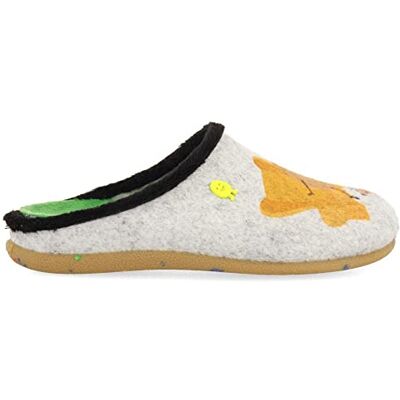 HOT POTATOES Jungen Santry Hausschuh, Grau, 34 EU HOT POTATOES Jungen Santry Hausschuh, Grau, 34 EU