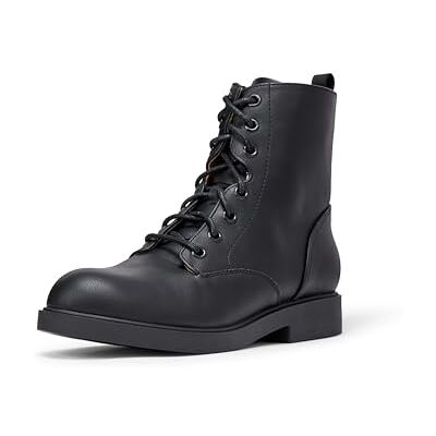 Amazon Mädchen Kampfstiefel Mit Reißverschluss, Schwarz Kunstleder, 36 EU Amazon Mädchen Kampfstiefel Mit Reißverschluss, Schwarz Kunstleder, 36 EU