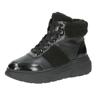 CAPRICE Damen Sneaker hoch mit Fütterung mit Schnürsenkeln Bequem, Schwarz (Black Comb), 41 EU CAPRICE Damen Sneaker hoch mit Fütterung mit Schnürsenkeln Bequem, Schwarz (Black Comb), 41 EU