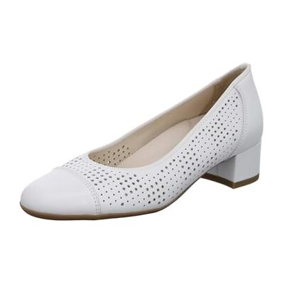 ARA Damen Nizza Pumps, Weiß, 42 EU Weit ARA Damen Nizza Pumps, Weiß, 42 EU Weit