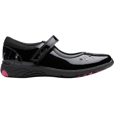 Clarks Selva Edge Y Childrens Black, 3 Clarks Selva Edge Y Childrens Black, 3