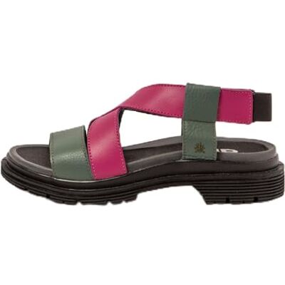ART 1553 Birmingham Flache Sandalen für Damen, Foliage Fuchsia, 42 EU ART 1553 Birmingham Flache Sandalen für Damen, Foliage Fuchsia, 42 EU